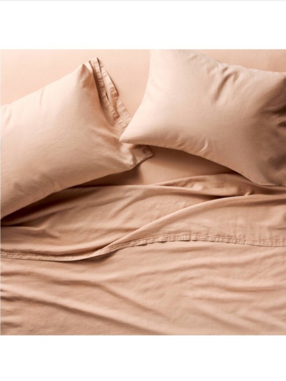 Casaluna European Flax 100% Linen Queen Sheet Set in Light Adobe Clay